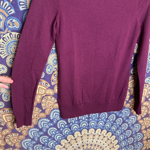 100% Merino Wool maroon turtleneck - Picture 8 of 10
